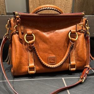 Dooney & Bourke Tan Leather Satchel